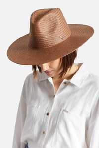 Brixton Womens Seaside Sun Hat in Brown