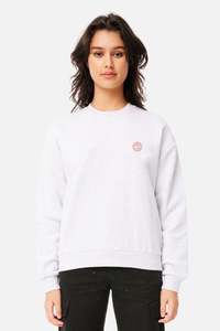 Hoods Crews Womens: Huffer Slouch Crew/Sign Off in Silver Marle