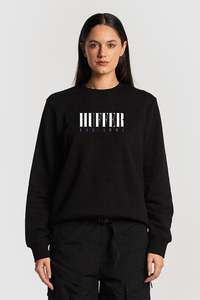 Hoods Crews Womens: Huffer Slouch Crew/Highwater in Black