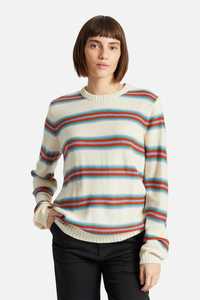 Brixton Womens Hilt Boyfriend Sweater in Dove