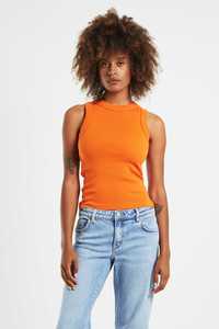 Tees Tops Womens: Neuw Jonesy Singlet in Smoked Paprika