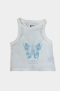 Tees Tops Womens: The People Vs Womens Butterfly Crop Tank Sample