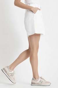 Leggings Pants: Brixton Womens Victory Trouser Short in White