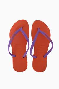 Havaianas Womens Slim Logo Popup Flip Flops