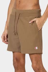 Champion Mens Reverse Weave Terry Short in Midway Brown
