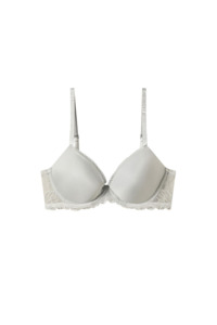Calvin Klein Seductive Comfort with Lace Lift Demi Bra - Jet Gray DD