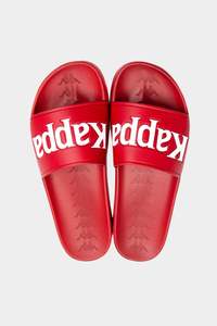 Kappa Unisex 222 Banda Adam Slides in Red/White