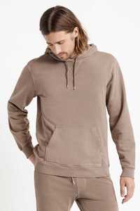 Hoods Crews Mens: Brixton Mens Vintage Beat Up Fleece Hood in Pine Bark