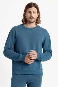 Hoods Crews Mens: Brixton Mens Vintage Beat Up Crew in Joe Blue