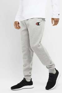 Pants Shorts: Champions C Logo Cuff Mens Pant in Grey