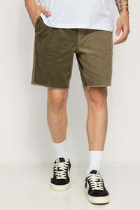 Pants Shorts: Brixton Madrid II Short in Mermaid/Military Olive Cord