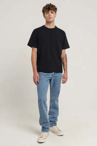 Pants Shorts: Abrand Mens A 90s Relaxed Death Disco Jean in Mid Vintage Blue