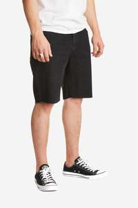 Brixton Mens Reserve 5-Pocket Denim Short in Black