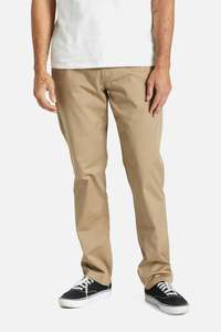 Pants Shorts: Brixton Mens Reserve Chino Pant in Khaki