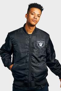 Majestic Las Vegas Raiders Throwback Bomber Unisex