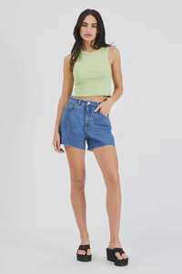 Shorts Womens: Abrand Womens A Venice Short Chantell in Mid Vintage Blue