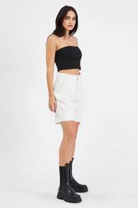 Abrand Womens A Carrie Carpenter Short in Washed White