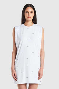 Huffer Saucy Tank Dress - White