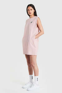 Dresses Womens: Huffer Transmission Tank Dress - Rock Salt