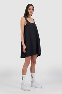 Huffer Washed Dazed Dress - Black