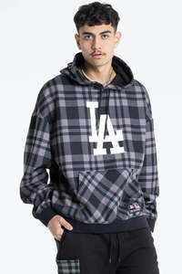 Majestic MLB Los Angeles Dodgers Check Logo Hoodie