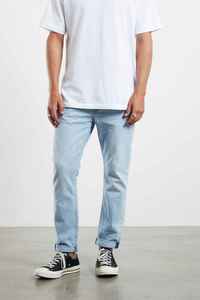 Mens Denim: Abrand A Dropped Slim Hustler Eco Light Vintage Blue