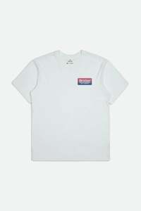 20 On The 20th %E2%9A%A1%EF%B8%8F%E2%9A%A1%EF%B8%8F: Brixton Mens Palmer S/S Standard Tee In White
