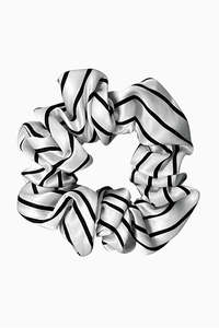 100% Silk Hair Scrunchie - Stripe