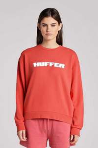 New Huffer Hoods Crews Only 65: Huffer Slouch Crew/Cardinal - Red