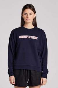 New Huffer Hoods Crews Only 65: Huffer Slouch Crew/Cardinal - Navy