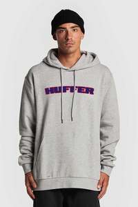 New Huffer Hoods Crews Only 65: Huffer True Hood/Cardinal - Grey Marle
