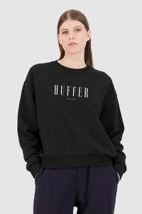 Huffer Slouch Crew 300/Mast - Black