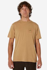Brixton Mens Parsons SS Tailored Tee in Mojave