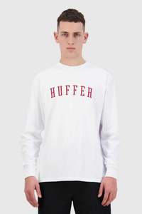 4 For 100 Tees June 2024: Huffer LS Sup Tee/Stateside in White