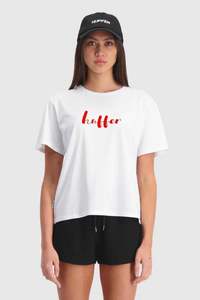 Huffer Stella Tee/Loose Moose White