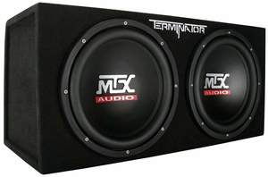 MTX Audio Terminator Dual 12" 400W Sealed Subwoofer Enclosure - TNE212D