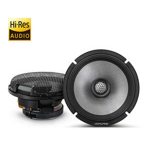Speakers: ALPINE R2-S65 TYPE R 6.5INCH HI-RES COAXIAL 2 WAY SPEAKERS