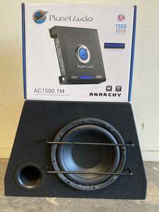 Mac Audio BLK 25 10" Bass Reflex Subwoofer with + 1500 Watt Mono Amp COMBO DEAL