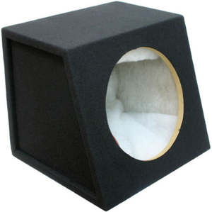 12" (30cm) Black Carpeted MDF Car Subwoofer Box (sealed)