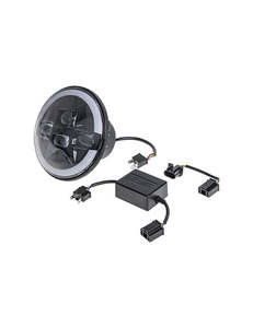 4wd Outdoor Accessory: THUNDER TDR08030 7" ROUND LED HEADLAMP INDICATOR WITH PARK LIGHT 12/24V