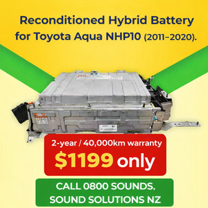 Car Batteries: Reconditioned Hybrid Battery – Toyota Aqua NHP10 (2011–2020) 2 Years / 40,000km Warranty