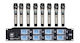 Wireless Microphone UHF 8 Way Mic System c/w 8 hand held mics