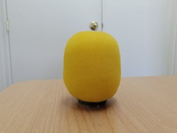 Wireless Microphones: Foam Wind Sock Yellow for Standard Hand held Mics