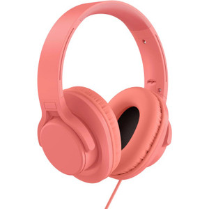XCD Wired Foldable Over-Ear Headphones (Coral)