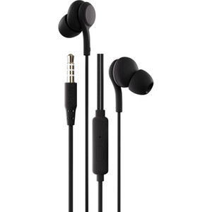 XCD Wired In-Ear with Mic Headphones (Black)