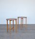 Pair Of Danish Teak Folding Bedside / Side Tables