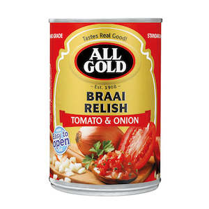 All Gold Braai Relish Tomato and Onion 410g