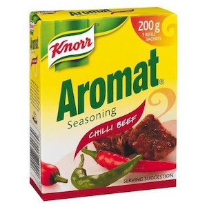 Peri Peri And Chilli Spice: Knorr Aromat Chilli Beef Trio Refill 200g