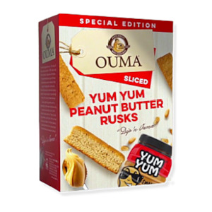 Rusks: Ouma Yum Yum Peanut Butter Rusks Sliced 450g