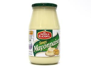 Dressings Oils: Crosse & Blackwell Tangy Mayonnaise 375g
